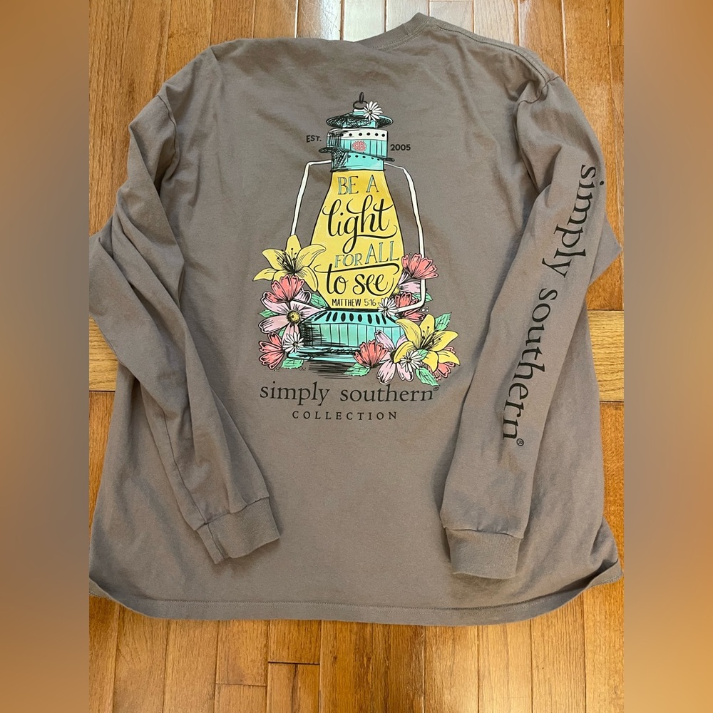 Simply southern tee xl long sleeve